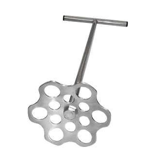 Hand-held stainless steel honey mixer