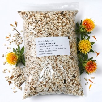 Safflower seeds (Carthamus tinctorius) - 0.5 kg