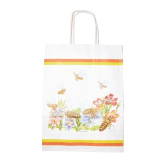 Small white paper gift bag