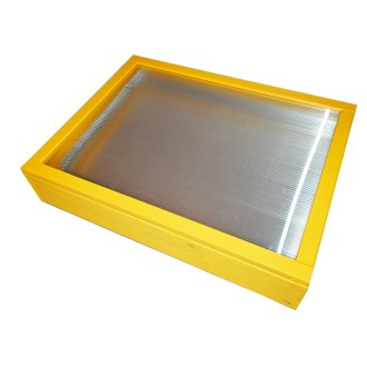Galvanized solar wax melter for 2 frames