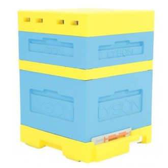 Dadant Blatt Hive with Varroa Bottom Board, 2 Entrances - Varnished - 12 Frames