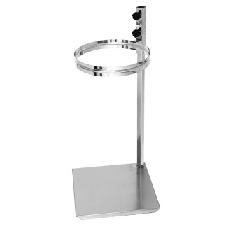 Universal stainless steel holder for nylon sieves