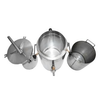 Wax melter with press 35l