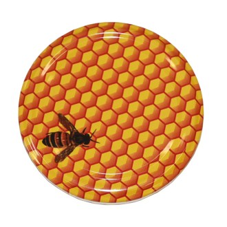 Lid TO 82 - Bee on honeycomb