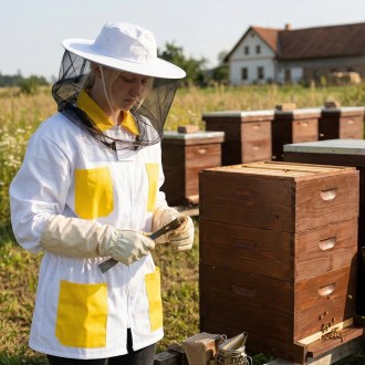 Beekeeping jacket with hat, sizes: 48–68