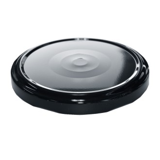 Twist-off lid for jar TO 82 - RBS - black - 700 pcs - full box