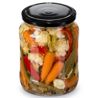 Twist-off lid for jar TO 82 - RBS - black - 700 pcs - full box
