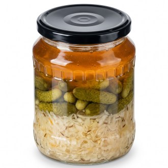 Twist-off lid for jar TO 82 - RBS - black - 700 pcs - full box
