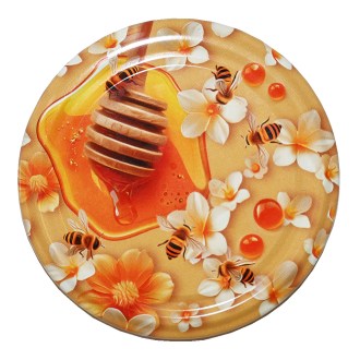 Lid for jar TO 82 - Flowers and lemon balm - HO16
