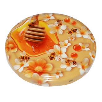 Lid for jar TO 82 - Flowers and lemon balm - 700 pcs - full box - HO16
