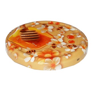 Lid for jar TO 82 - Flowers and lemon balm - HO16