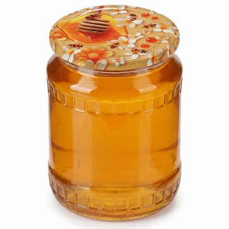 Lid for jar TO 82 - Flowers and lemon balm - HO16