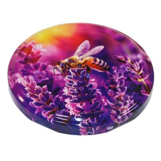 Lid TO 82 - Bee and lavender - full box 700 pcs