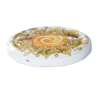 Twist-off lid TO 82 - Bees, linden and honey - HOJ1