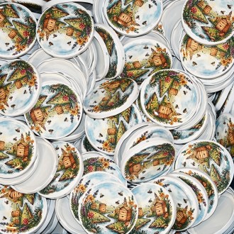Twist-off lid for jar TO 82 - Hives by the Stream - HOJ2