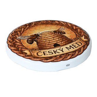 Twist-off lid for jar TO 82 - Czech honey and skep 700 pcs - full box - HOJ3