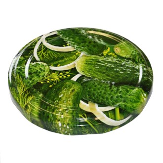 Twist-off canning lid for jar TO 82 - RTS - Cucumbers