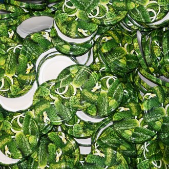 Twist-off canning lid for jar TO 82 - RTS - Cucumbers