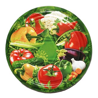 Twist-off canning lid for jar TO 82 - RTS - Vegetables 2 - 700 pcs - full box
