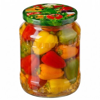 Twist-off canning lid for jar TO 82 - RTS - Vegetables 2 - 700 pcs - full box