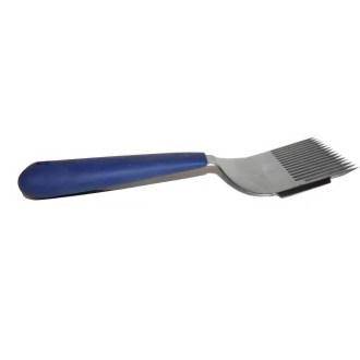 Stainless steel uncapping fork, 16 needles