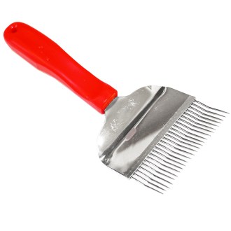 Stainless steel uncapping fork, 25 needles