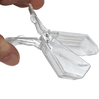 ﻿Queen catcher clips (plastic, transparent)