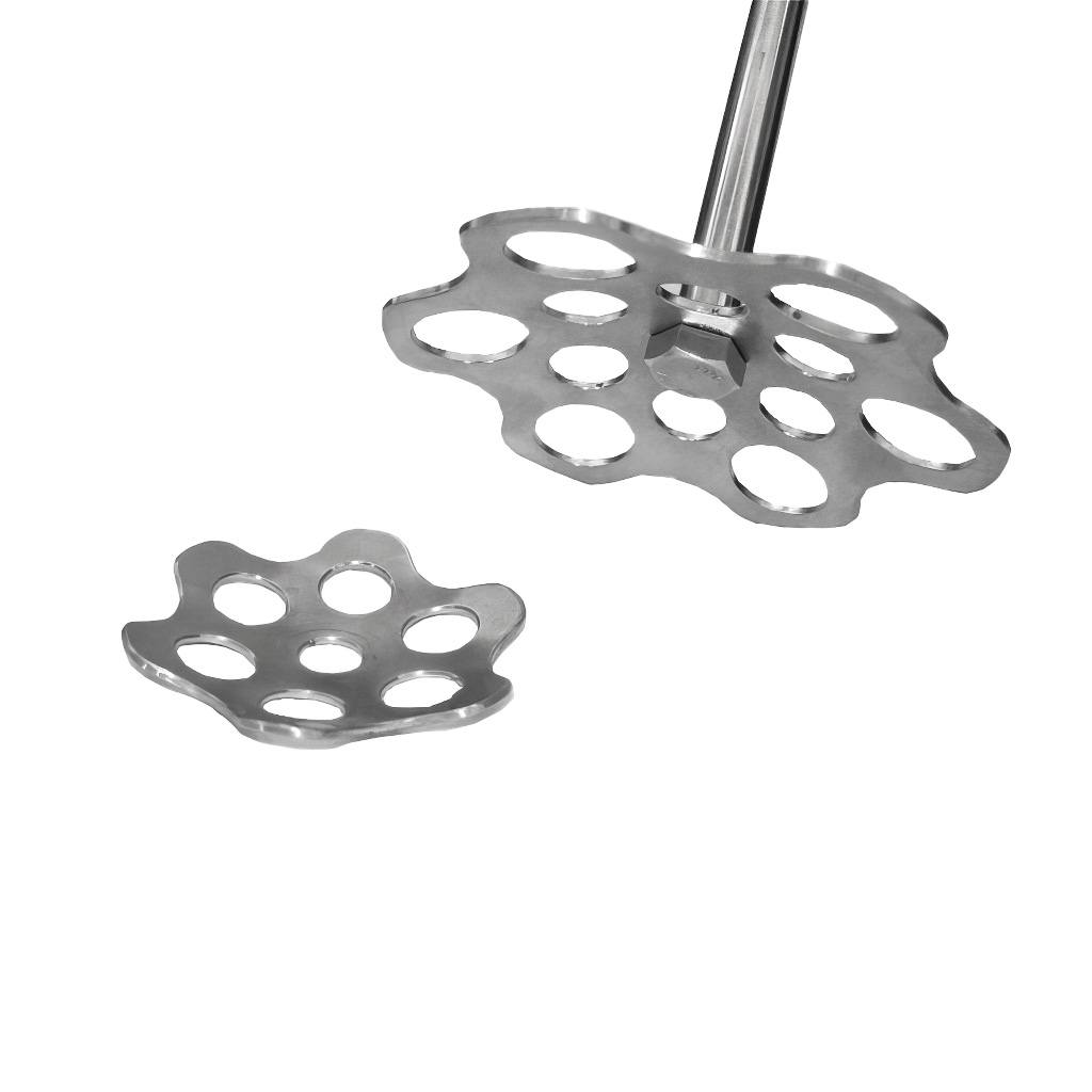 Hand-held stainless steel honey mixer