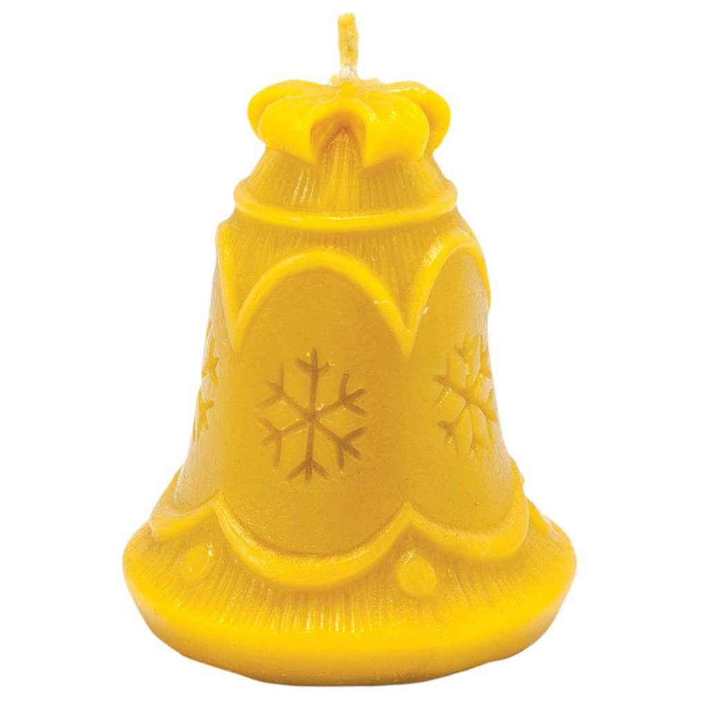 Silicone candle mold - bell with snowflake - 8 cm - FS419