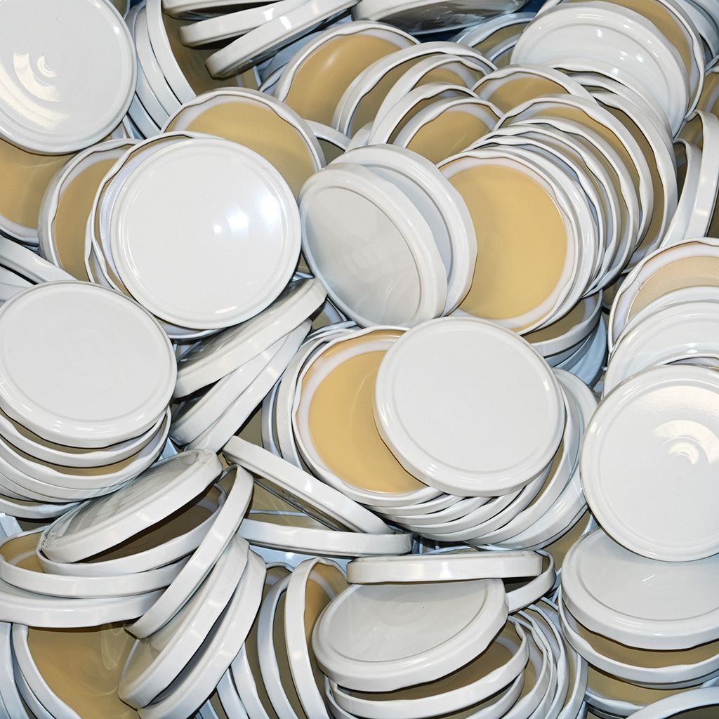 Twist-off lid for jar TO 82 - RBS - white - 700 pcs - full box