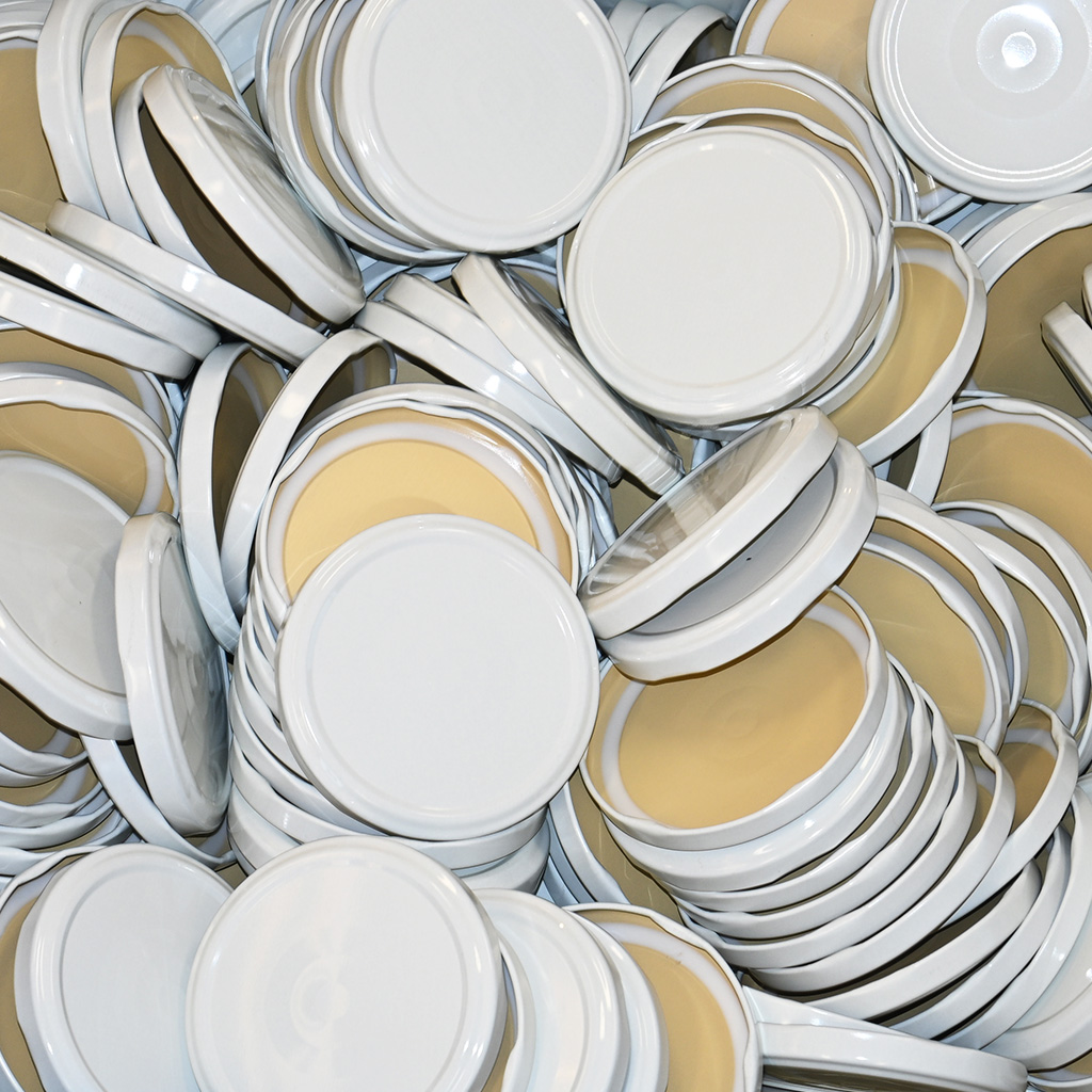 Twist-off lid for jar TO 82 - RBS - white