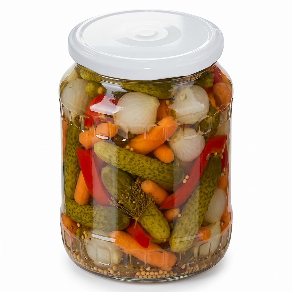 Twist-off lid for jar TO 82 - RBS - white