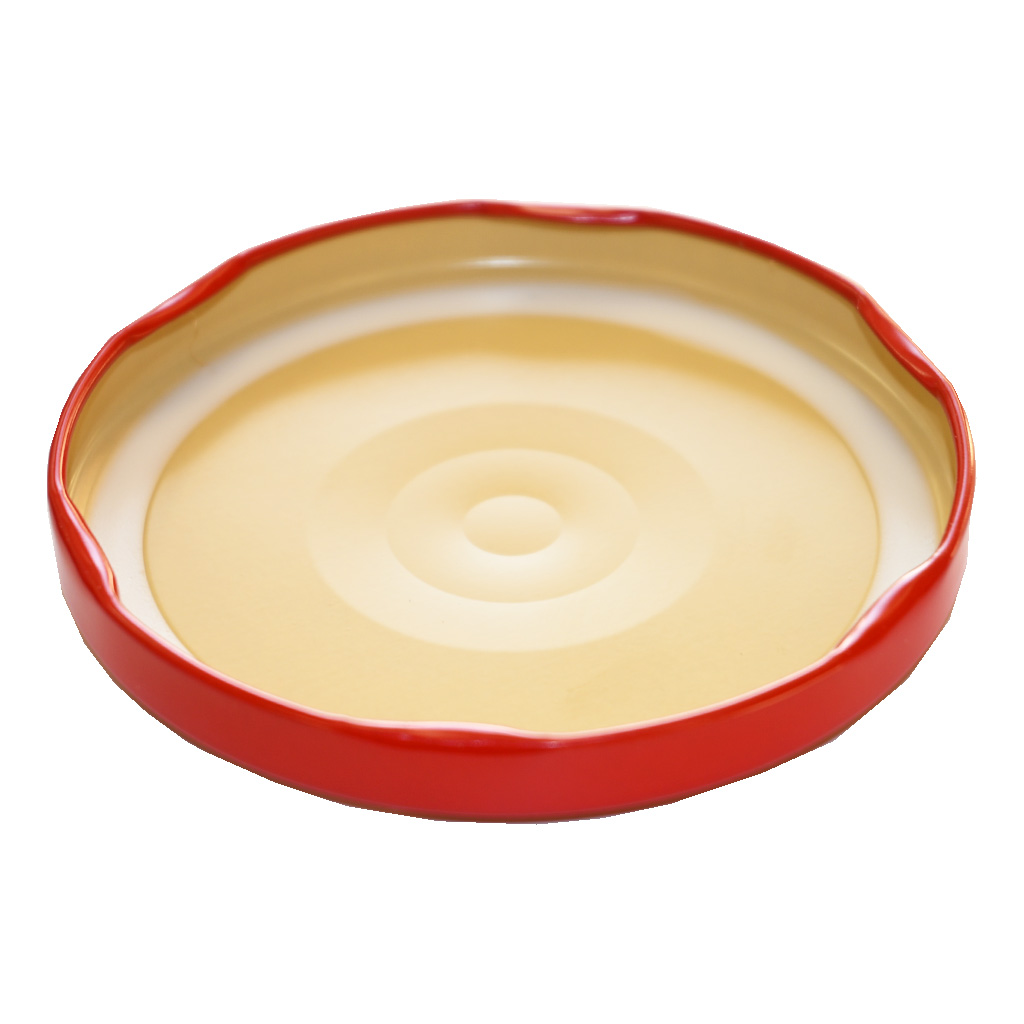 Twist-off lid for jar TO 82 - RBS - red