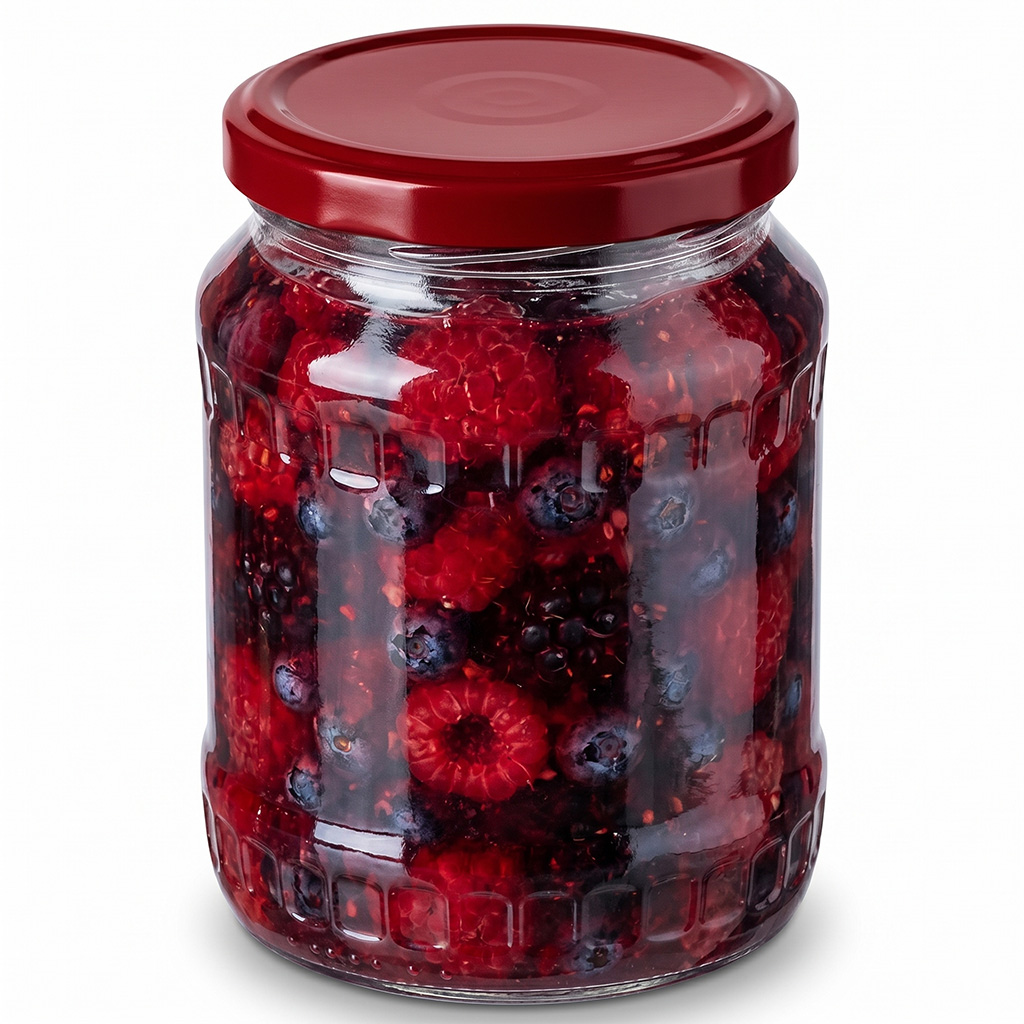 Twist-off lid for jar TO 82 - RBS - red