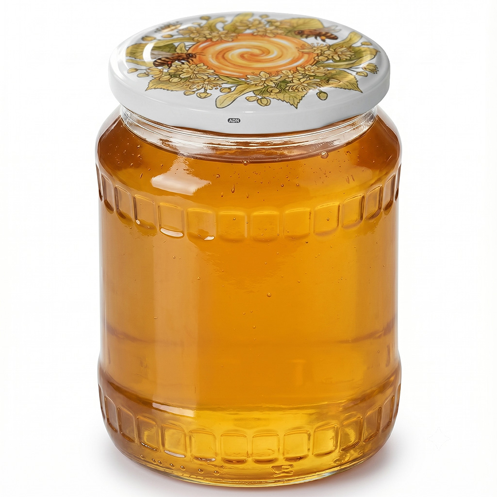 Twist-off lid TO 82 - Bees, linden and honey 700 pcs - full box - HOJ1