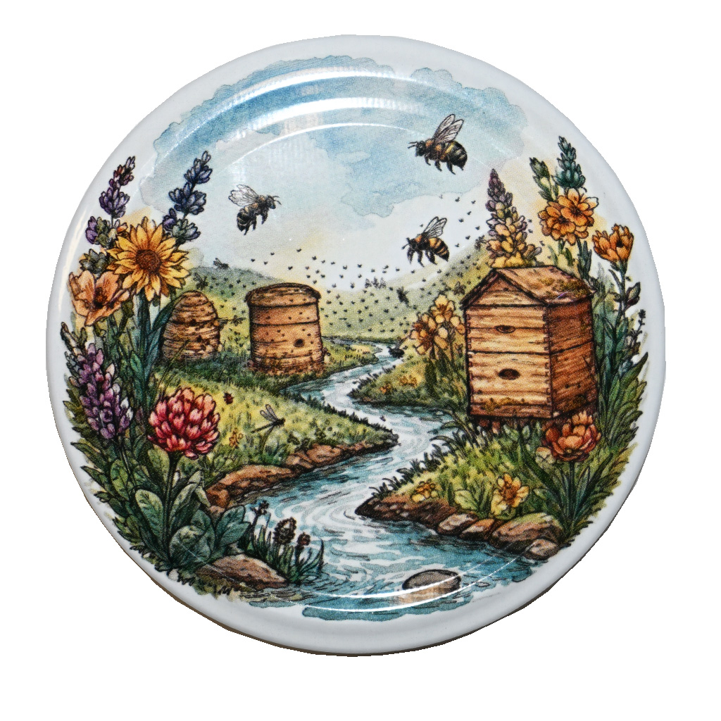 Twist-off lid for jar TO 82 - Hives by the Stream - HOJ2