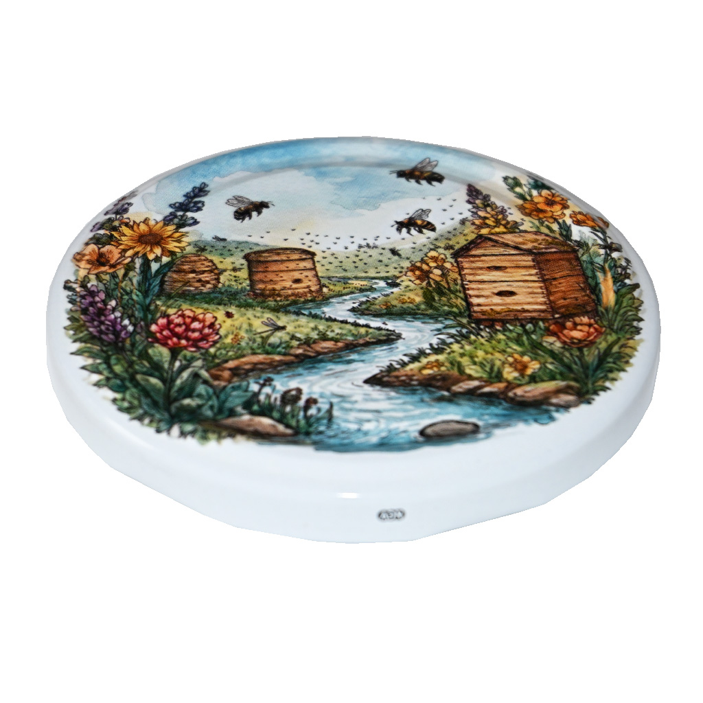 Twist-off lid for jar TO 82 - Hives by the Stream - HOJ2