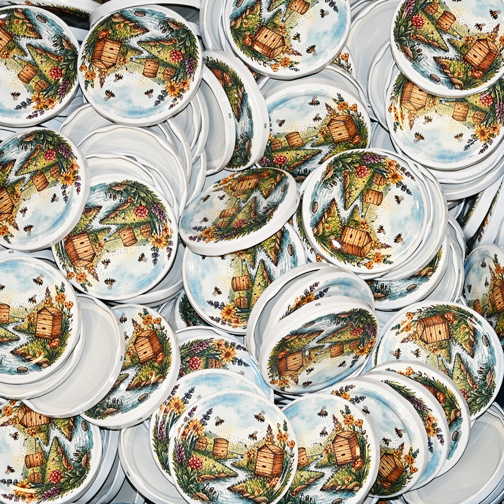Twist-off lid for jar TO 82 - Hives by the Stream - HOJ2