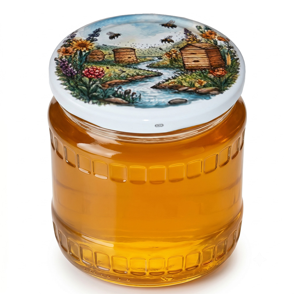 Twist-off lid for jar TO 82 - Hives by the Stream - HOJ2