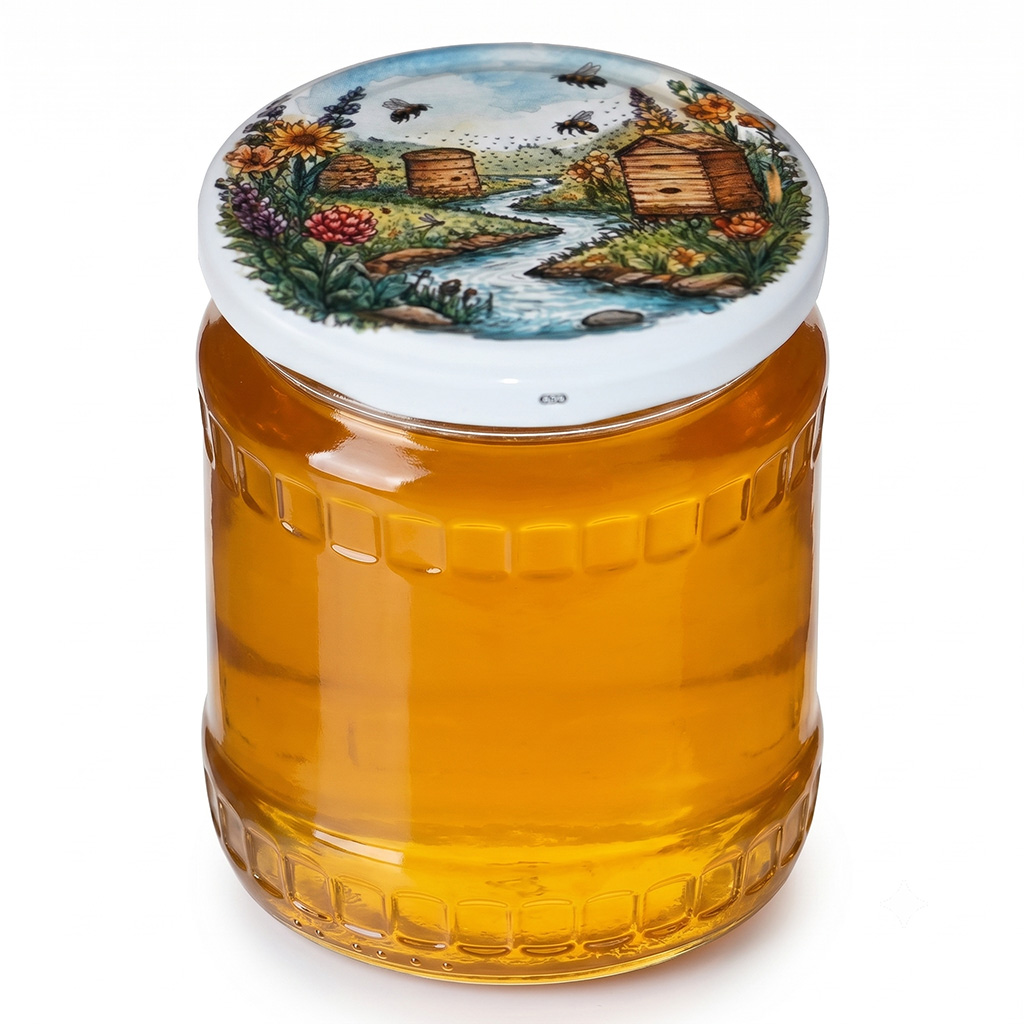 Twist-off lid for jar TO 82 - Hives by the Stream - HOJ2