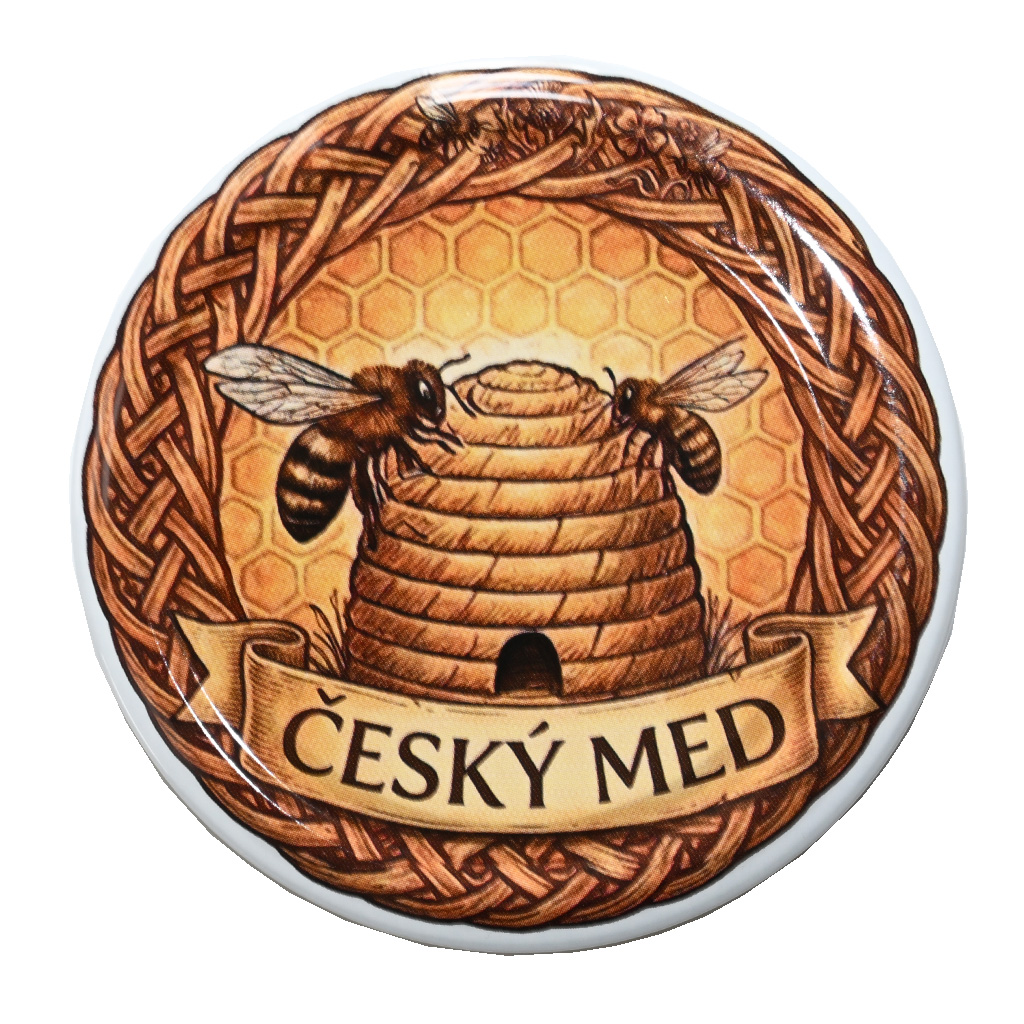Twist-off lid TO 82 - Czech honey and skep - HOJ3