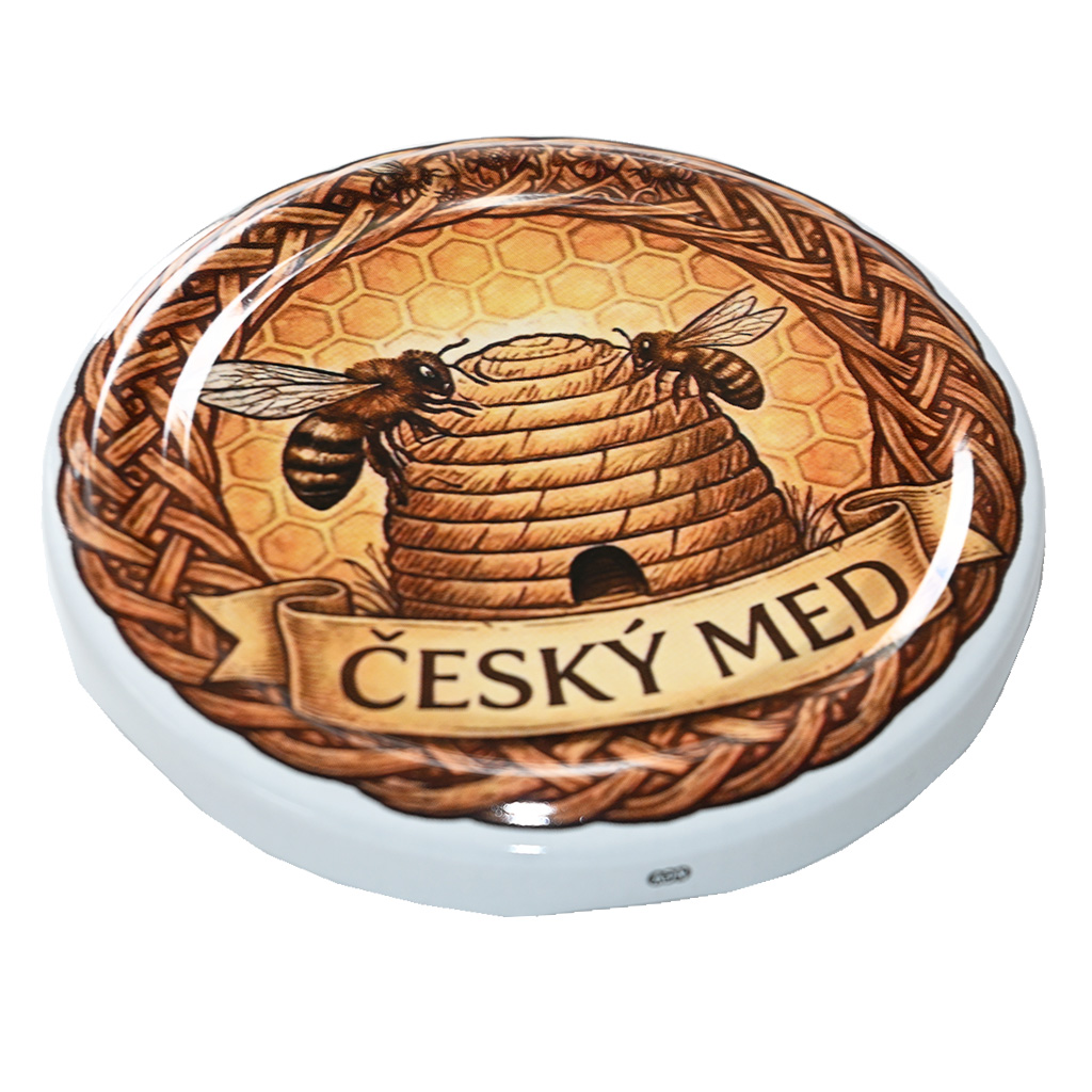 Twist-off lid for jar TO 82 - Czech honey and skep 700 pcs - full box - HOJ3