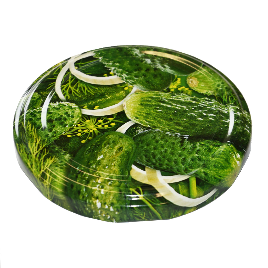 Twist-off canning lid for jar TO 82 - RTS - Cucumbers