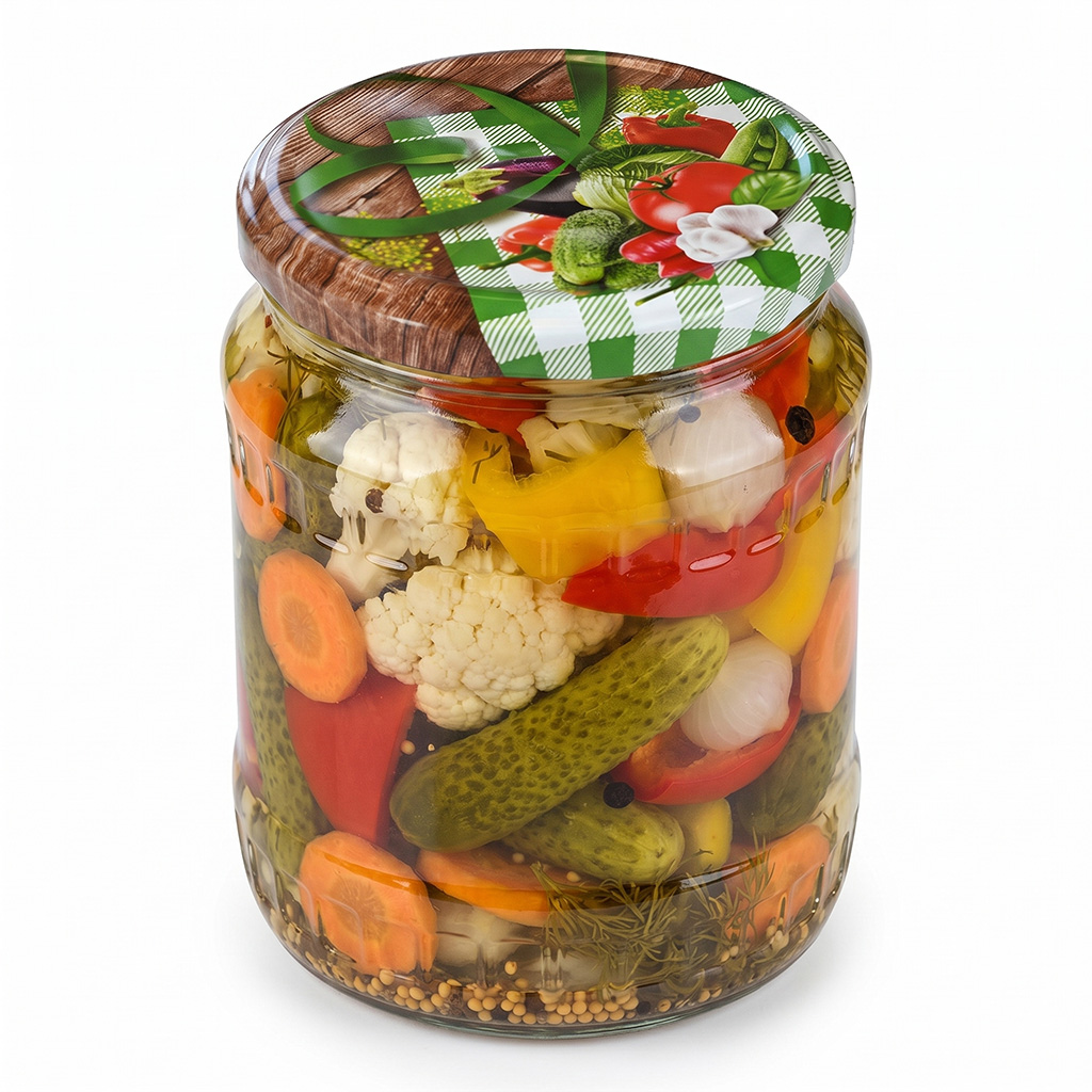 Canning lid for jar TO 82 - RTS - Vegetables 3 - 700 pcs - full box