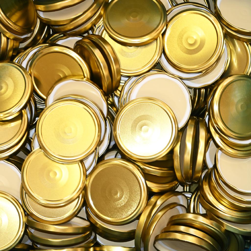 Twist-off lid for jar TO 82 - RBS - gold - 700 pcs - full box