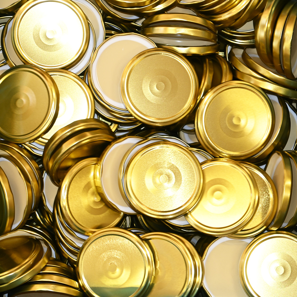 Twist-off lid for jar TO 82 - RBS - gold - 700 pcs - full box